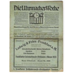 Die Uhrmacher-Woche. Leipziger Uhrmacher-Zeitung. 30. Jahrgang (1923). Nr 13 (31.03.1923)