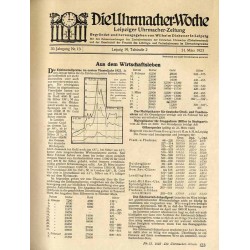 Die Uhrmacher-Woche. Leipziger Uhrmacher-Zeitung. 30. Jahrgang (1923). Nr 13 (31.03.1923)