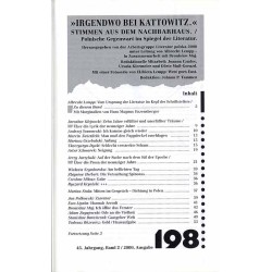 Die Horen. Zeitschrift für Literatur, Kunst und Kritik. "Irgendwo bei Kattowitz" Stimmen aus dem Nachbarhaus. Polnische Gegenwar
