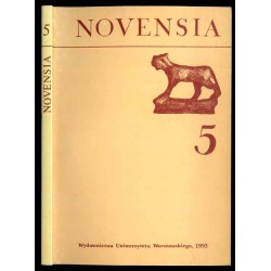 Novensia [Novaensia]. Badania ekspedycji archeologicznej Uniwersytetu Warszawskiego w Novae. Studia i materiały [T.5 (1993)]