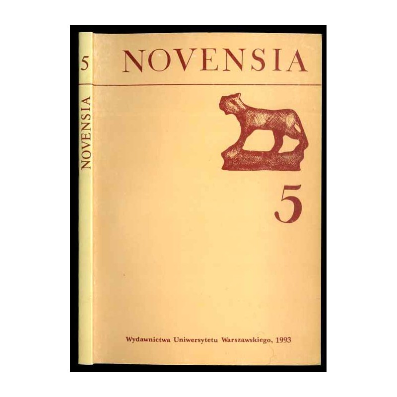 Novensia [Novaensia]. Badania ekspedycji archeologicznej Uniwersytetu Warszawskiego w Novae. Studia i materiały [T.5 (1993)]