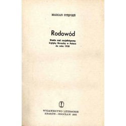 Rodowód. Studia nad socjalistyczną krytyką literacką w Polsce do roku 1918