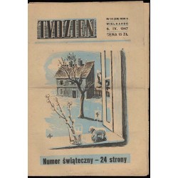 Tydzień. Ilustrowane pismo tygodniowe. R.2 (1947). Nr 14 (38) (6 kwietnia 1947)
