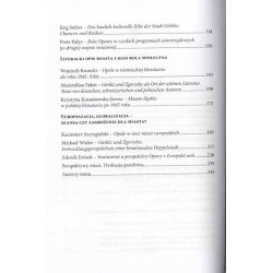 Miasta w przestrzeni środkowoeuropejskiej Opole - Görlitz/Zgorzelec - Opawa po 1989 roku. Colloquium Opole 2012. Städte im mitte