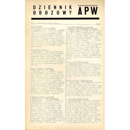 Dziennik Obozowy APW. 1944. Nr 80 (8 maja 1944)