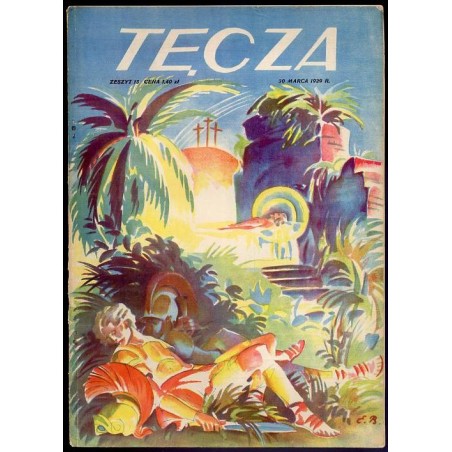 Tęcza. Ilustrowane pismo tygodniowe. R.3 (1929). Z. 13 (30 marca 1929) / Edmund Bartłomiejczyk / drzeworyt Władysław Lam: Głowa