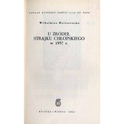 U źródeł strajku chłopskiego w 1937 r