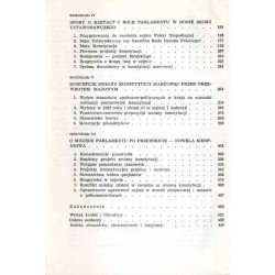Spór o model parlamentaryzmu polskiego do roku 1926