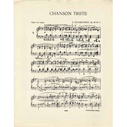 Chanson triste. Opus 40 No 2. Piano. Einzel-Ausgabe