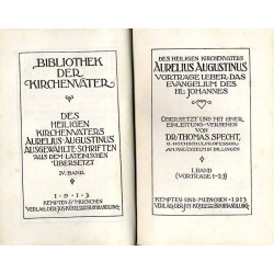 Bibliothek der Kirchenväter. Eine Auswahl Patristischer Werke in deutscher übersetzung. Reihe 1. B. 8: Des Heiligen Kirchenvater