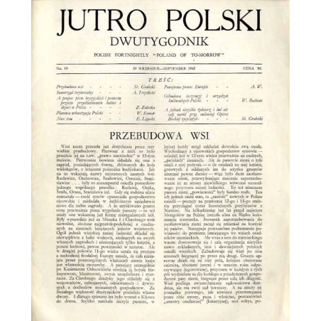 Jutro Polski. Dwutygodnik. 1942. Nr 10 (30 wrzesień 1942)