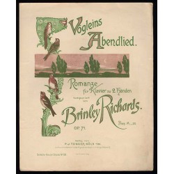 Vögleins Abendlied. Romanze. Op. 71