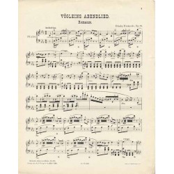 Vögleins Abendlied. Romanze. Op. 71