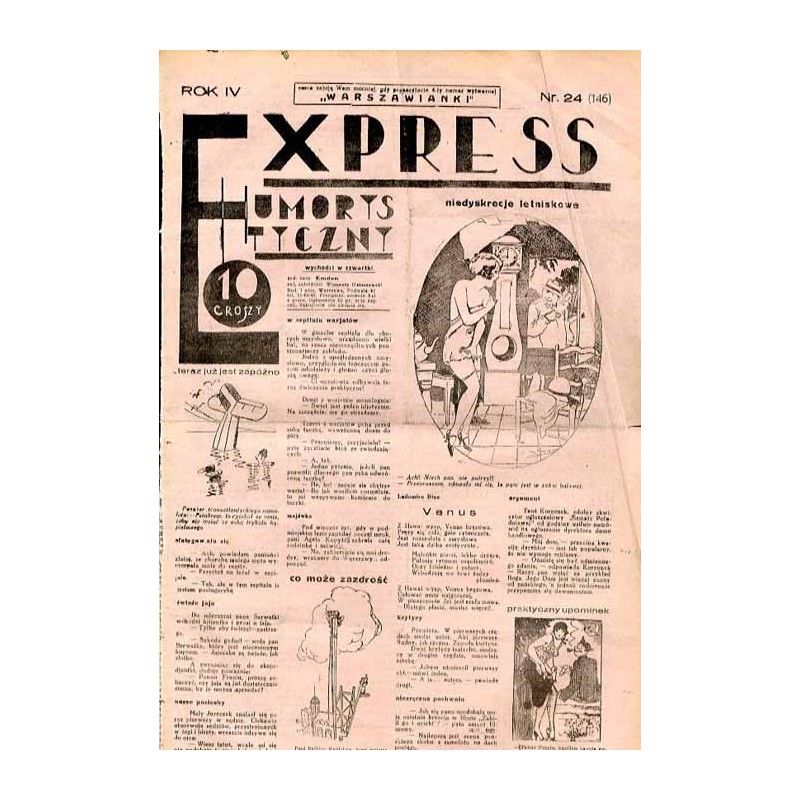 Express Humorystyczny. R.4 (1933). Nr 24 (146) / Marian Dąbrowski (Emden): Krew na chryzantemach. Romans Z kwiatu na kwiat. Rom