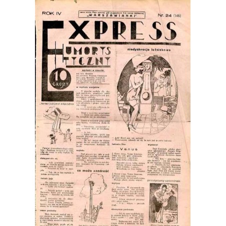 Express Humorystyczny. R.4 (1933). Nr 24 (146) / Marian Dąbrowski (Emden): Krew na chryzantemach. Romans Z kwiatu na kwiat. Rom