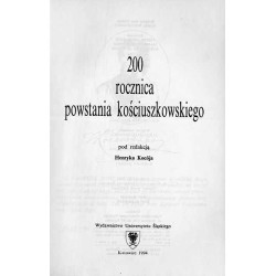 200 [Dwusetna] rocznica powstania kościuszkowskiego