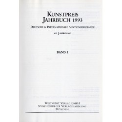 Kunstpreis Jahrbuch 1993. Deutsche und Internationale Auktionsergebnisse. 48. Jahrgang. Band 1-3 w 3 vol