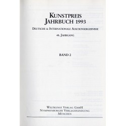 Kunstpreis Jahrbuch 1993. Deutsche und Internationale Auktionsergebnisse. 48. Jahrgang. Band 1-3 w 3 vol