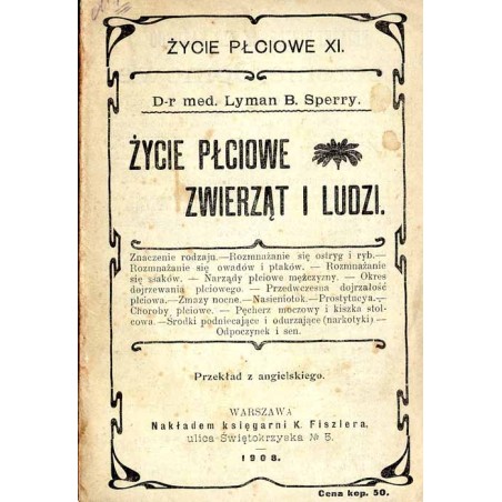 Życie płciowe zwierząt i ludzi