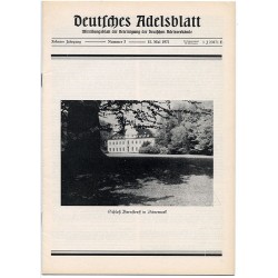 Deutsches Adelsblatt. 10. Jahrgang (1971). Nr 5 (15 V 1971) [Schloß Bernstorff in Dänemark]