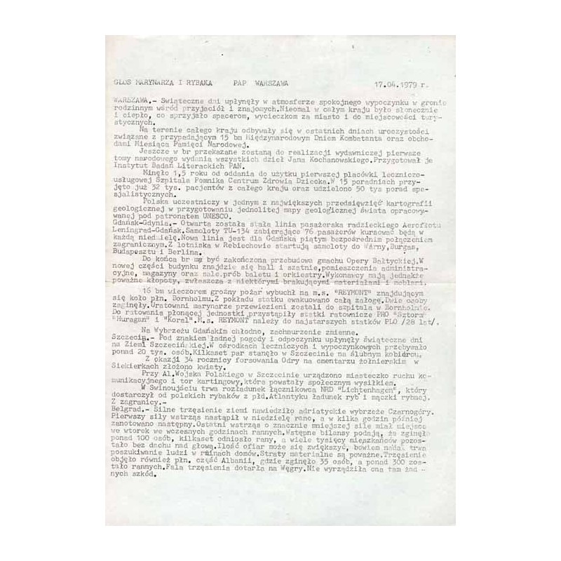 Głos Marynarza i Rybaka. (1979). (17 kwiecień 1979)