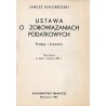 Ustawa o zobowiązaniach podatkowych. Przepisy i komentarz. Stan prawny na dzień 1 sierpnia 1984 r
