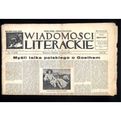 Wiadomości Literackie. Tygodnik. R.9 (1932). Nr 13 (430) (27 marca 1932)