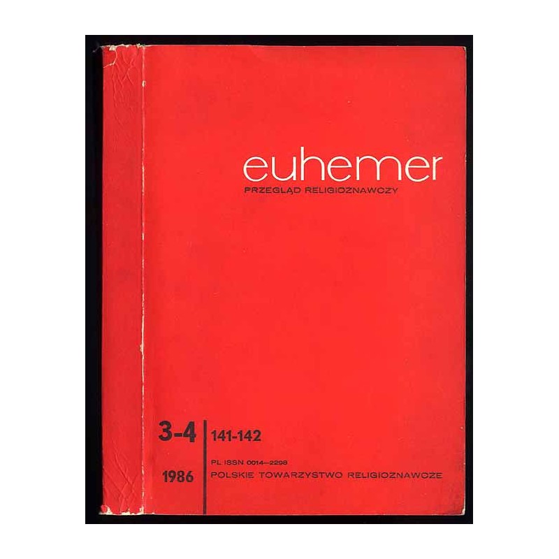 Euhemer. Przegląd religioznawczy. R.1986. Nr 3-4 (141-142)