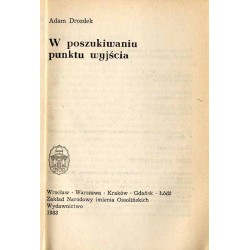 W poszukiwaniu punktu wyjścia