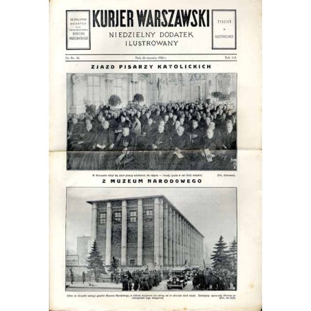 Kurjer Warszawski. Niedzielny dodatek ilustrowany. R.112 (1932). Do Nr 24 (24 stycznia 1932) / Zjazd Pisarzy Katolickich