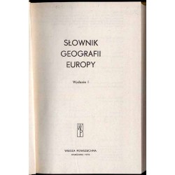 Słownik geografii Europy