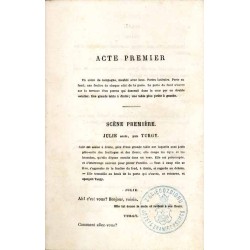 Julie. Drame en trois actes, en prose