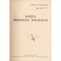 Księga przemysłu polskiego. Wyłącznie do użytku służbowego