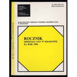 Rocznik Oddziału PAN w Krakowie za rok 1996