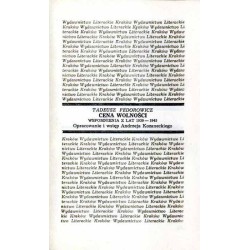 Cena wolności. Wspomnienia z lat 1939-1945