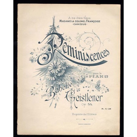 Reminiscences. Op. 54