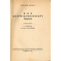 Rok dziewięćdziesiąty trzeci. Powieść. T. 1-2