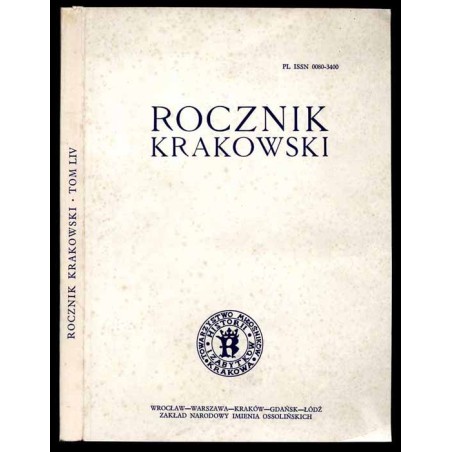 Rocznik Krakowski. T.54 (1988)