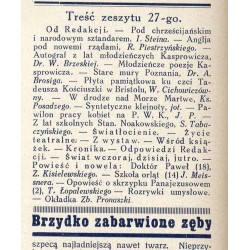 Tęcza. Ilustrowane pismo tygodniowe. R.3 (1929). Z. 27 (6 lipca 1929) / Zbigniew Pronaszko / Poznań PWK / Bristol Tadeusz Kościu