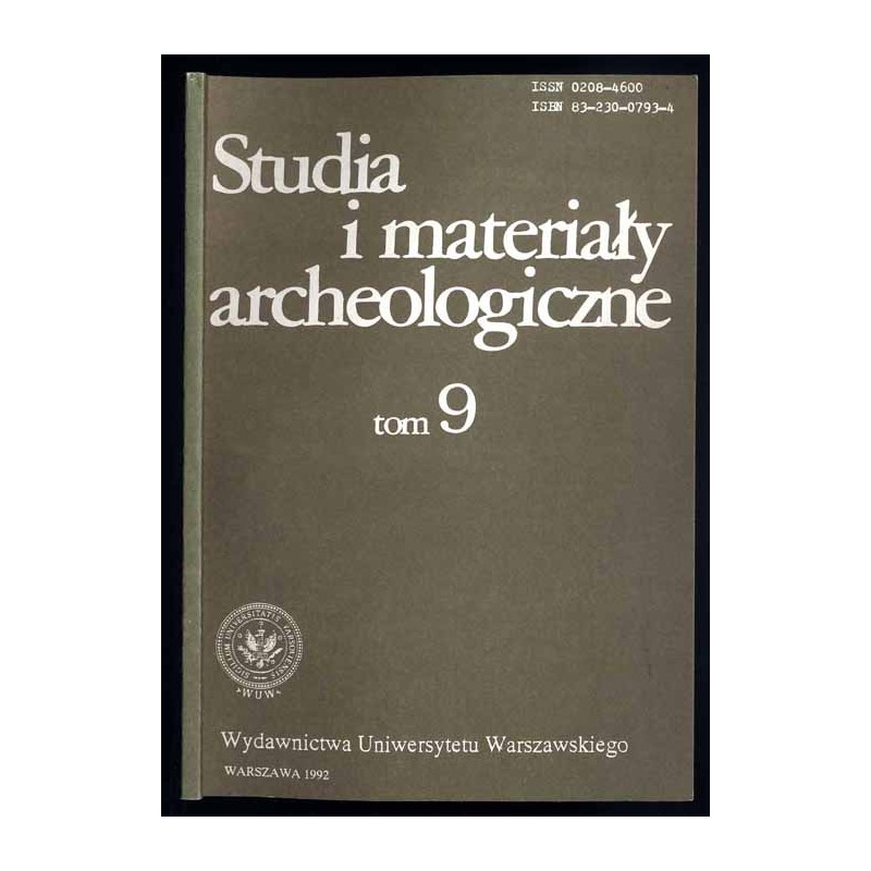Studia i Materiały Archeologiczne. T.9 (1992)