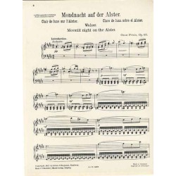Mondnacht auf der Alster  Clair de lune sur l'Alster  Claro de luna sobre el Alster  Moonlit night on the Alster. Walzer. Opu