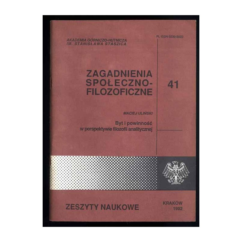 Byt i powinność w perspektywie filozofii analitycznej