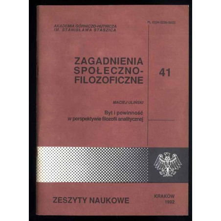 Byt i powinność w perspektywie filozofii analitycznej