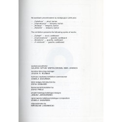 Janusz Jaroszewski. Painting and drawing. Galeria Sztuki Współczesnej BWA Legnica, styczeń-luty '92
