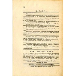 Myśl Niepodległa. R.1921. Nr 580 (26 listopada 1921)