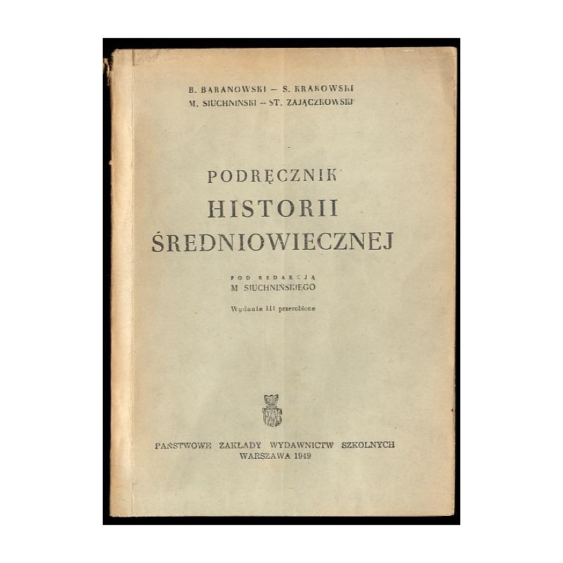 Podręcznik historii średniowiecznej