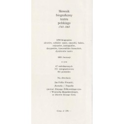 Słownik biograficzny teatru polskiego. [T.1]: 1765-1965