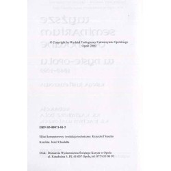 Wyższe Seminarium Duchowne w Nysie-Opolu 1949-1999. Księga jubileuszowa