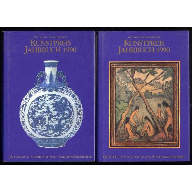 Kunstpreis Jahrbuch 1990. Deutsche und Internationale Auktionsergebnisse. Band.45 Teil 1-2 w 2 vol