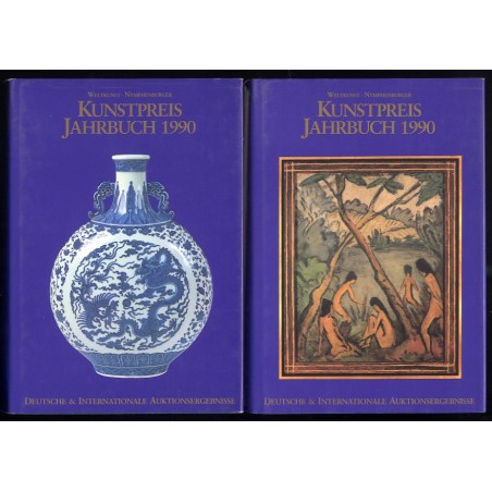 Kunstpreis Jahrbuch 1990. Deutsche und Internationale Auktionsergebnisse. Band.45 Teil 1-2 w 2 vol